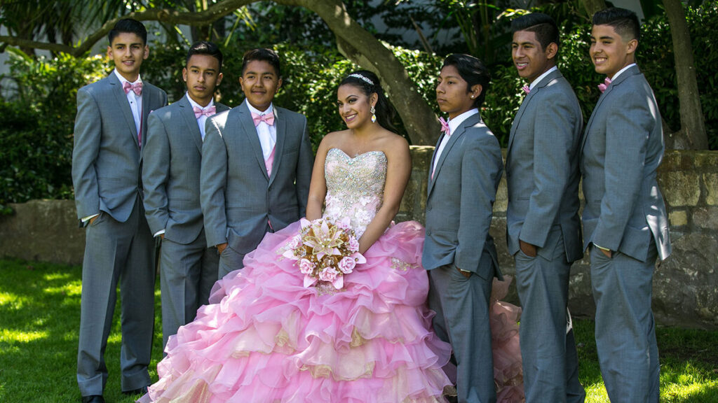 Quinceañera celebration - party bus limo Dallas